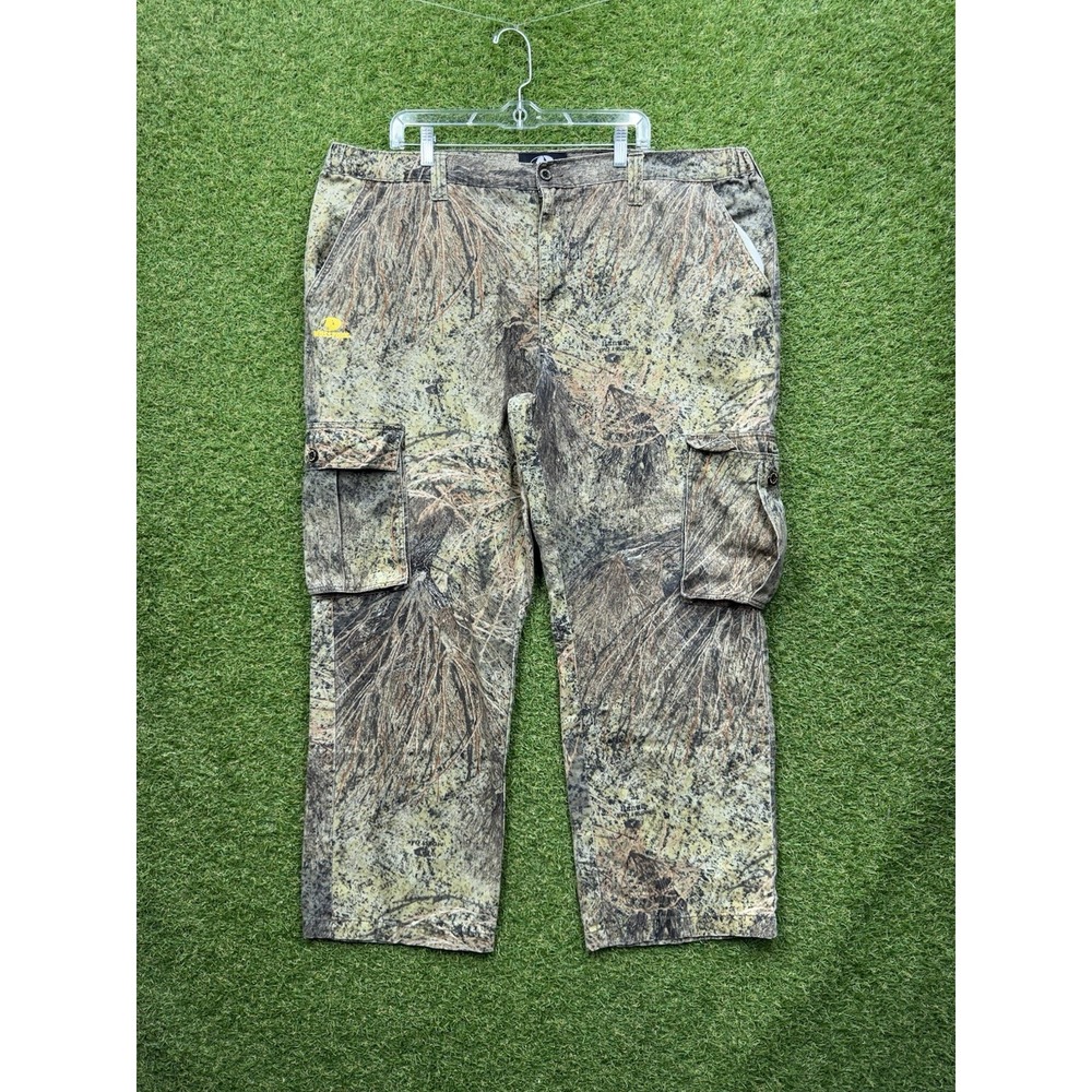 Mossy Oak Brush Camo Cargo Pants Mens 2XL Casual Hunting Outdoor Work 44x30